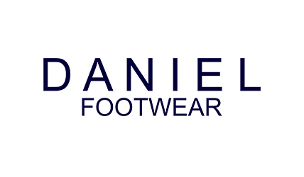 Daniel Footwear blue logo